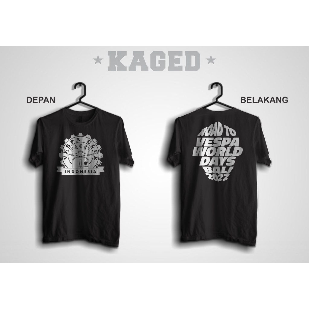 KAOS VESPA WORLD DAY 2022 KAOS VWD 2022 KAOS VESPA KAOS ACARA VESPA #WARNAHITAM