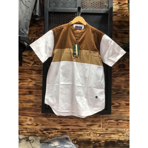 BAJU KEMEJA KOKO KEMKO PRIA LENGAN PENDEK KOMBINASI NEW MODEL SOFT COTTON TERBARU ORIGINAL AGERA VINTAGE