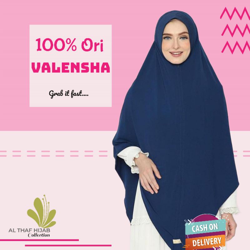KHIMAR JERSEY JUMBO V JILBAB SYARI VALENSHAQUEEN Valensha queen grosirhijab