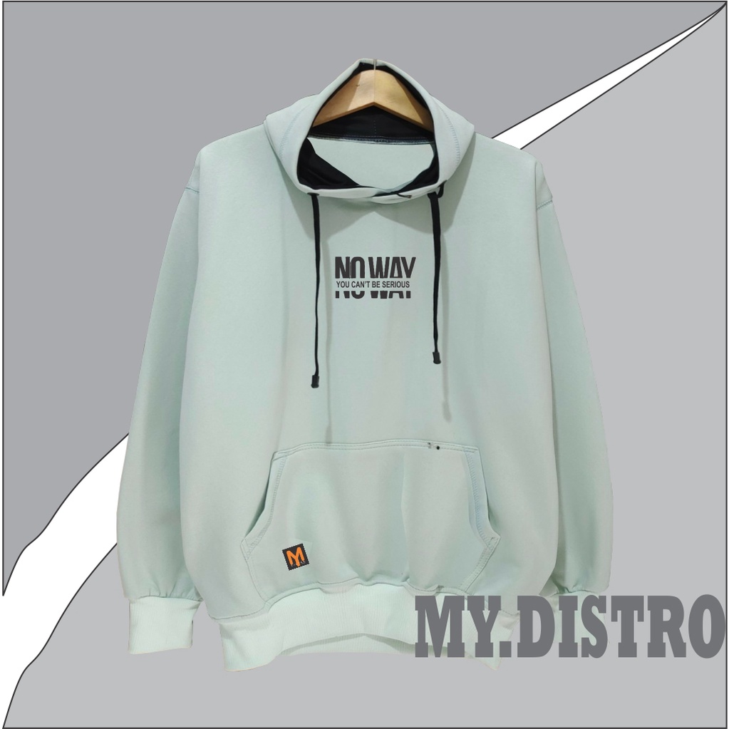 Sweater Hoodie No Way Pria/Wanita TERLARIS Mydistro Original Premium Distro Bandung [BISA COD]