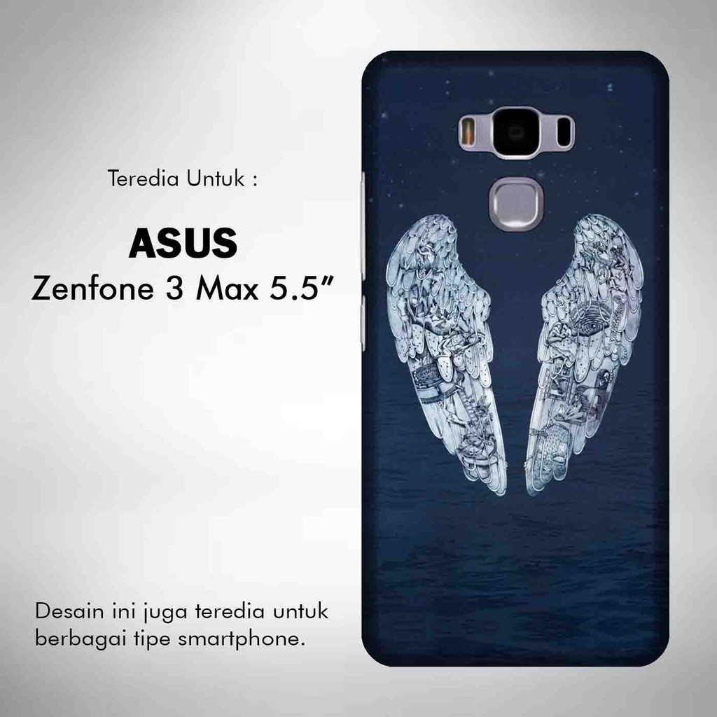 Coldplay 2 Casing Custom Asus Zenfone 3 Max 5.5 Inch ZC553KL Case Cover