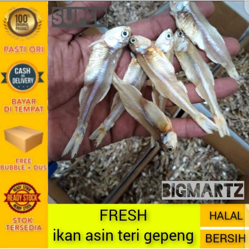 

Ikan asin teri gepeng Padang / 1kg