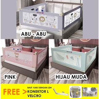 Image of MOMMY JAY Baby Bedrail Bedguard Fence Pembatas Pengaman Pagar Kasur Ranjang Tempat Tidur Anak Bayi Bed Rail Safety Guard