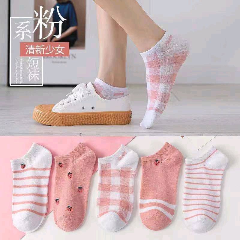 Kaos Kaki Pendek Ankle Polos Motif Kaos Kaki Cewek Semata Kaki Kaos Kaki Halus Adem Nyaman Murah Kaos Kaki Hitam Putih Abu Polos