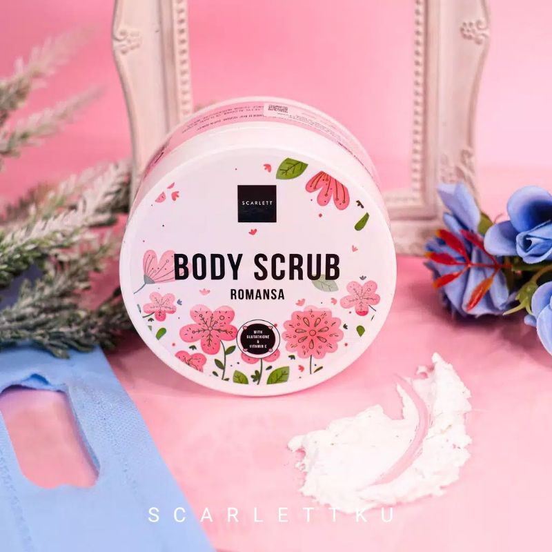 [BPOM] Scarlett Whitening Body Scrub Romansa by Felicya Angelista