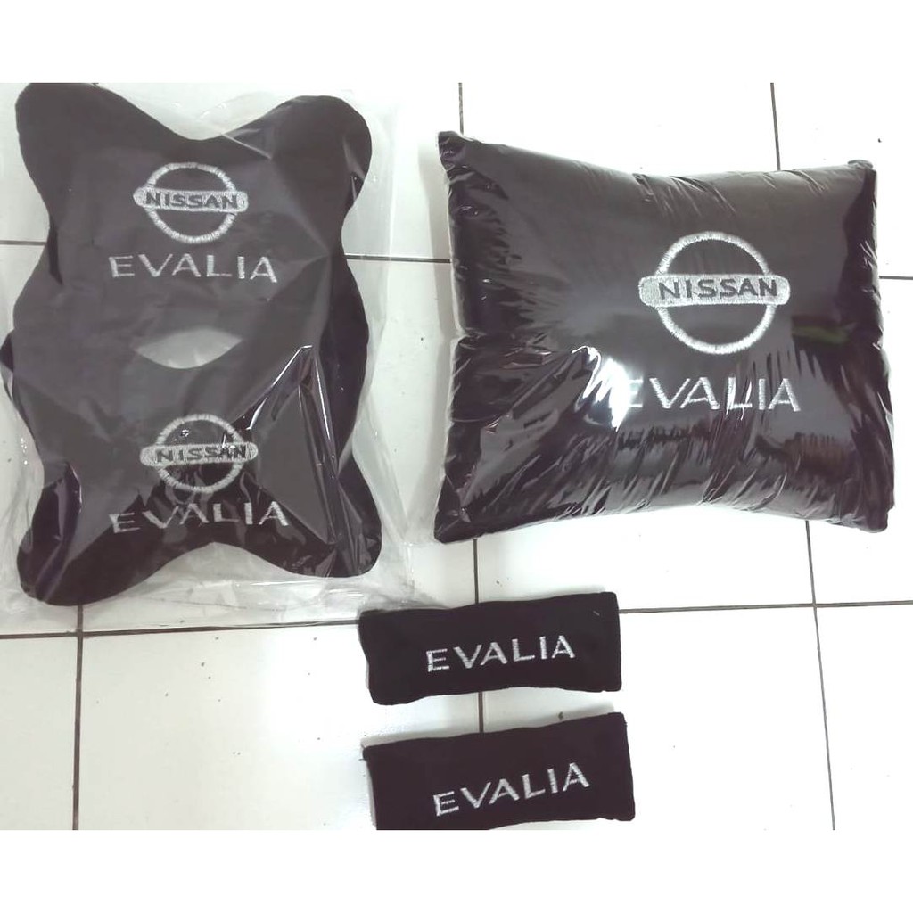 Bantal Mobil Nissan Evalia aksesoris interior mobil car set 3 in 1