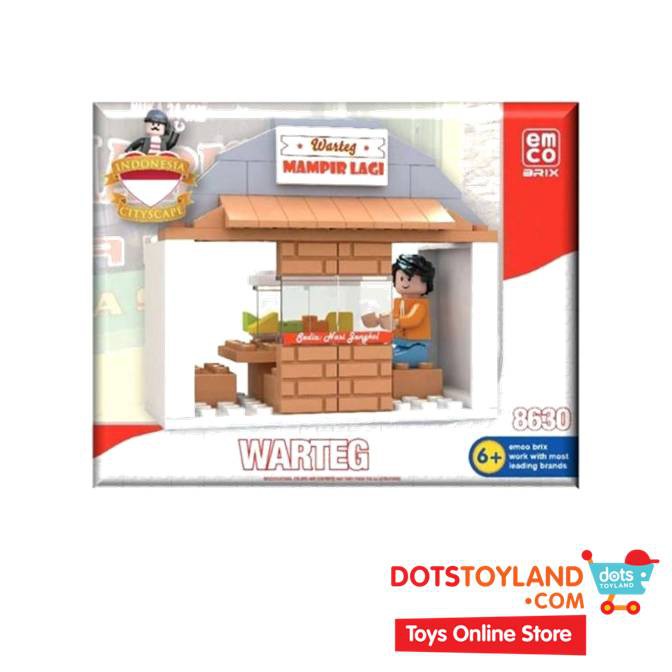 Emco Brix Indonesia Series Warteg 8630 Mainan Bloks Bricks Bongkar Pasang