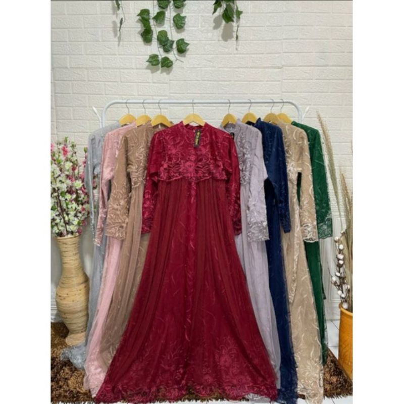 Kebaya Gamis Aulia Tutu / Gamis Pesta / Gamis Aulia Tutu / Gamis Pesta Mewah / Kebaya / Baju Gamis Pesta/ Gamis