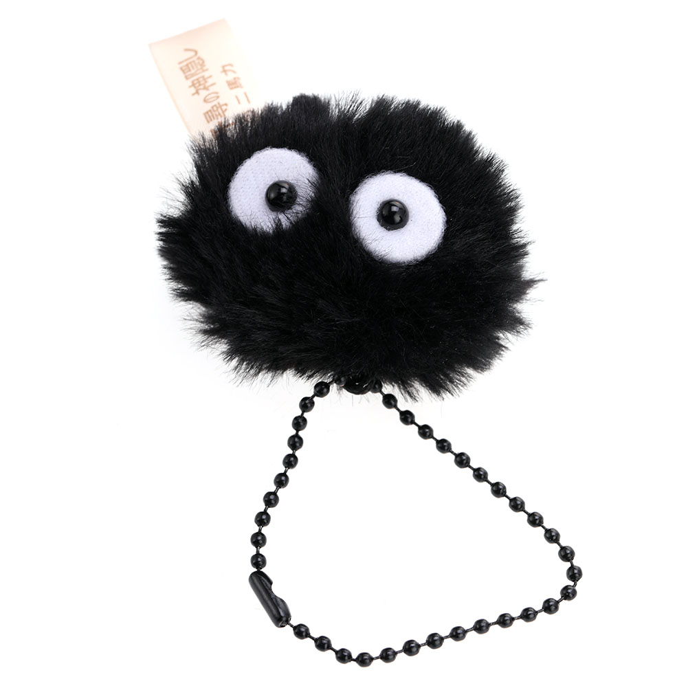 Gantungan Kunci Boneka Plush My Neighbor Totoro Spirited Away Soot Sprite Kurosuke