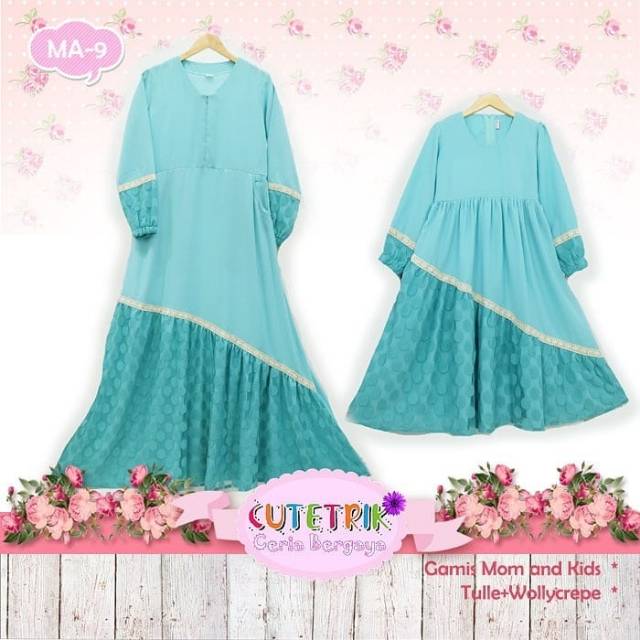 MA-9 Baju Gamis Couple Anak Cutetrik
