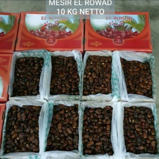 Kurma mesir premium 10kg el rowad good quality