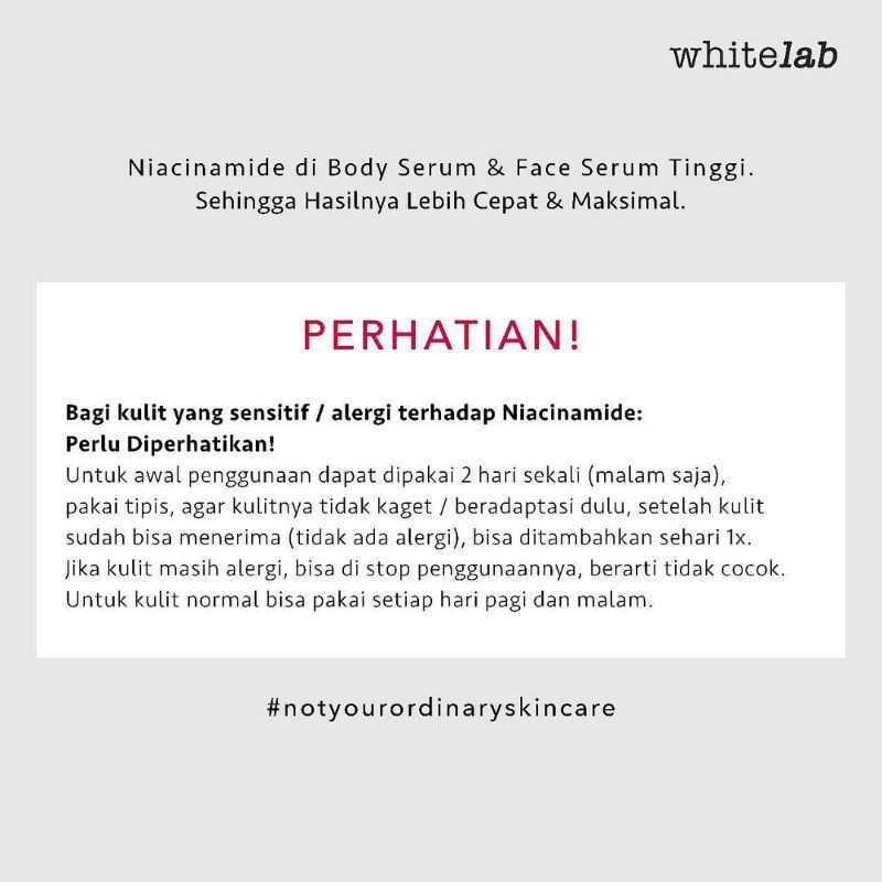 [MITRA RESMI] Whitelab Skincare Paket Wajah Brightening Serum Toner Facial wash Day Night Cream-5