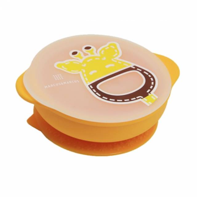 MARCUS AND MARCUS SUCTION BABY BOWL WITH LID - MARCUS&amp;MARCUS MANGKOK MPASI