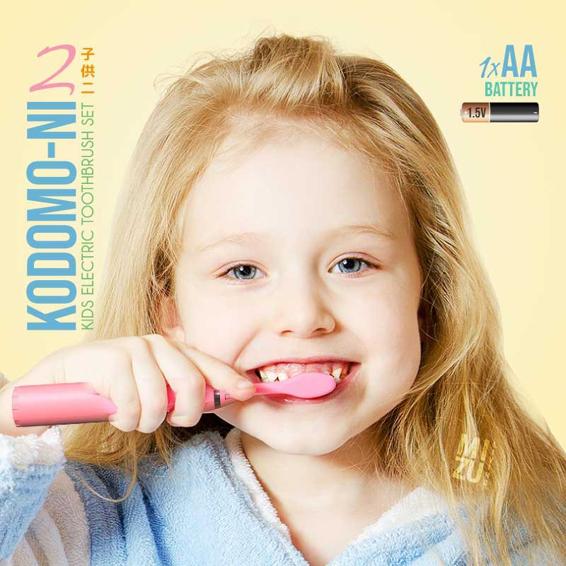 MIZU KODOMO-NI Kids Electric Toothbrush Sonic Vibration Sikat Gigi Anak Elektrik Battery