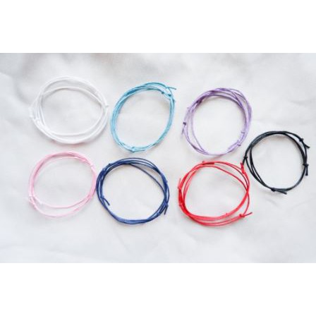 Gelang Tali Kulit 1mm Super Tiny SIMPLE KNOT 1mm EKONOMIS