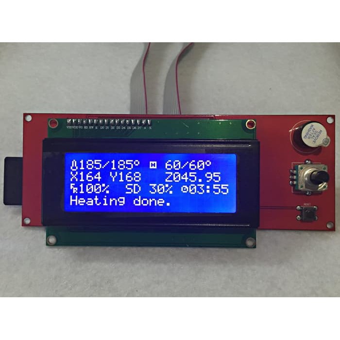 Reprap Printer 3D LCD 2004 Controller Module dengan Slot SD Cards