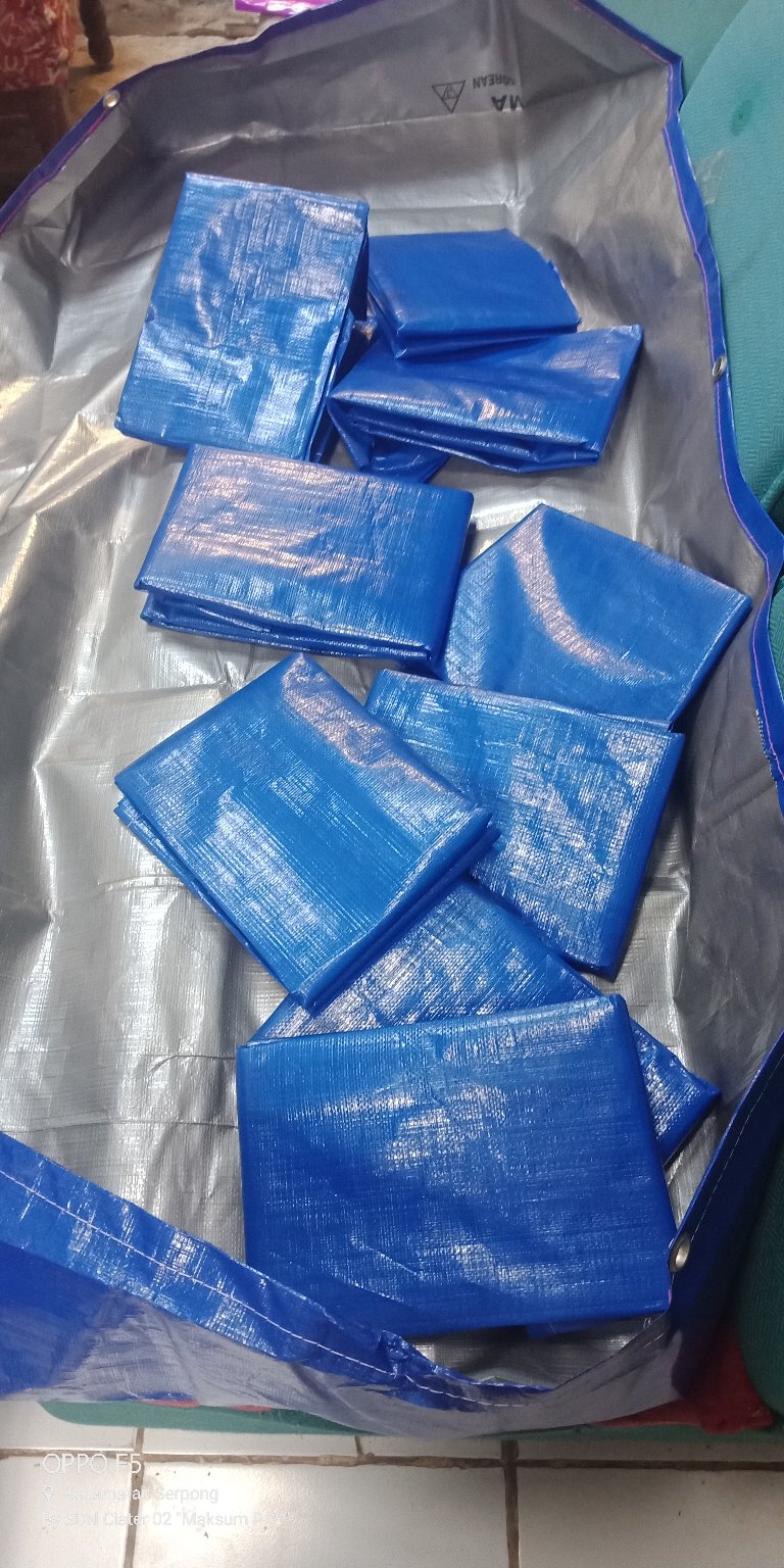 Terpal Kolam Ukuran Mini Uk[150x50x25] Type A5 Korea Kualitas Sedang Cocok Buat Ikan Koi Dan Cupang
