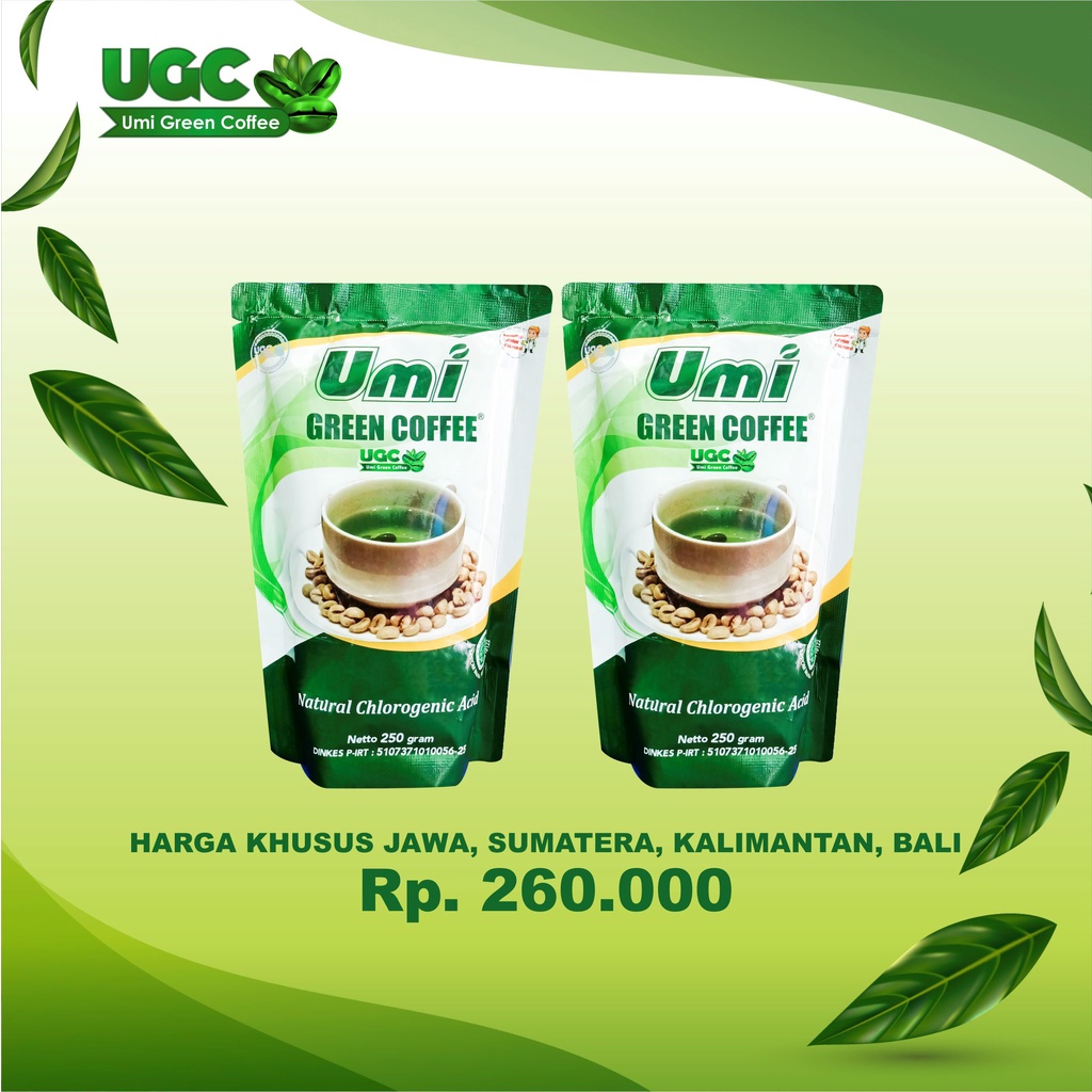 

UGC Umi Green Coffee - 2 Bungkus Area Jawa, Sumatera, Kalimantan, Bali