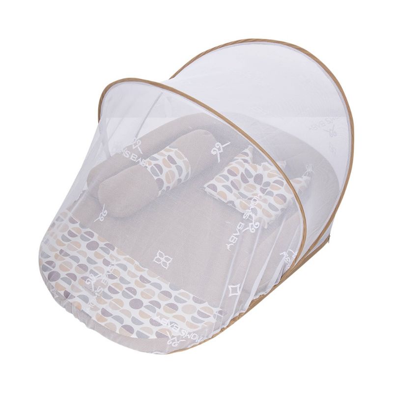 Mom's Baby Kasur Bayi Oval Bumper + Kelambu Vintage Series-2