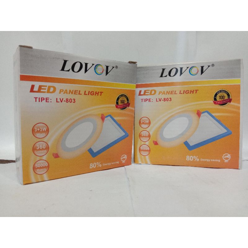 Downlight Led/Led Panel Lovov 2Warna 3w