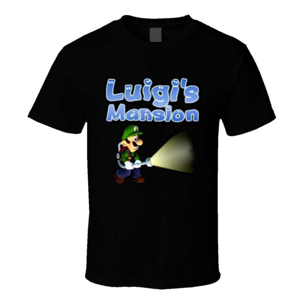  Kaos  T Shirt Motif Tulisan  Graphic Luigi s Mansion Super 