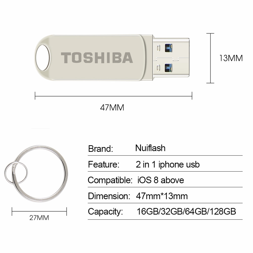 Toshiba Flashdisk OTG USB Tipe-c / USB Bahan Metal Kapasitas 512GB