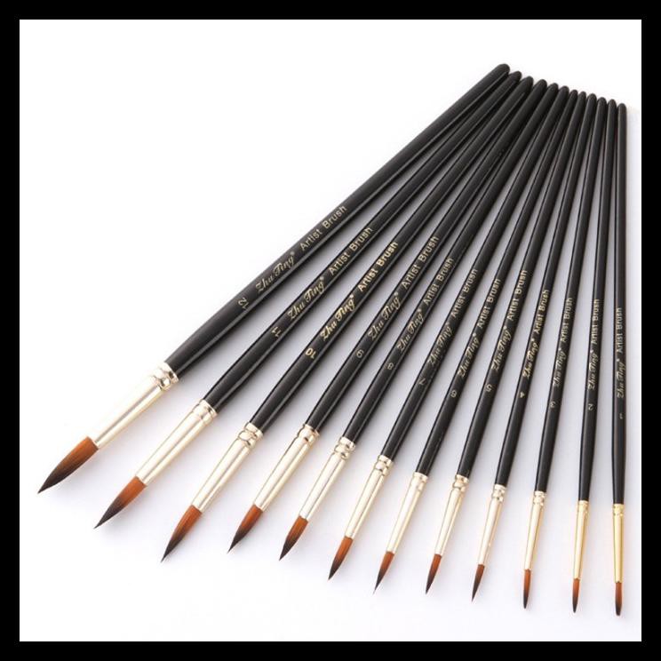 

Termurah Kuas Cat Air Ujung Lancip Bahan Nylon Untuk Melukis