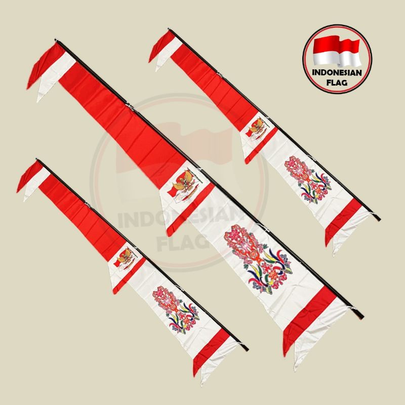 Bendera Merah Putih Layur Batik Merah 3,3 meter