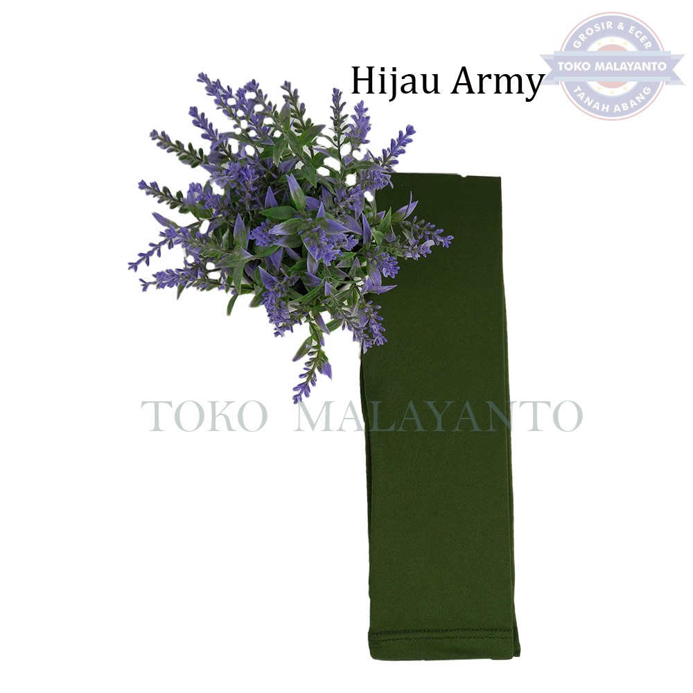 MANSET TANGAN DAN MANSET TANGAN JEMPOL  Pria dan Wanita/Fingerless/Handshock Jempol Polos Bahan KAOS-Army