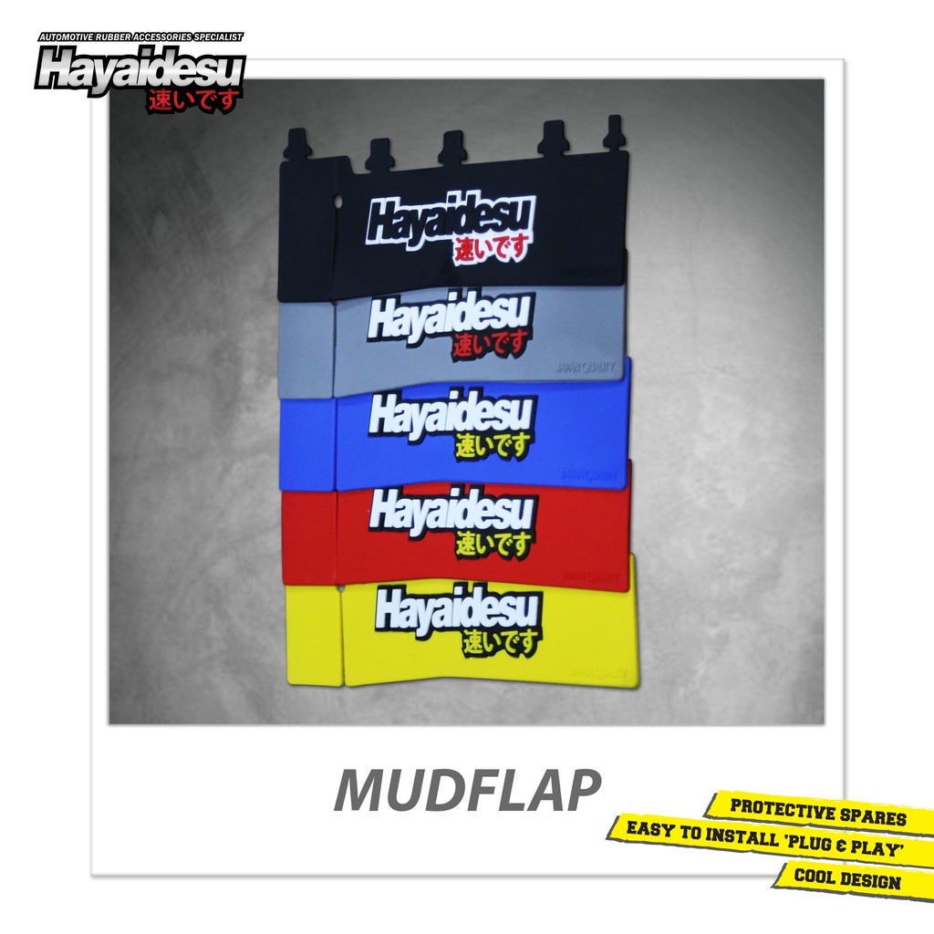 

Hayaidesu Mudflap Yamaha Mio Injection Aksesoris Variasi Penahan Lumpur