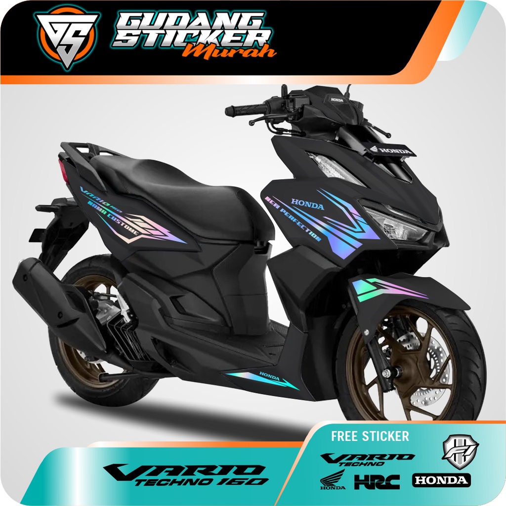 STRIPING CUTTING HONDA VARIO 160 NEW EDISI 5 STIKER AKSESORIS SEPEDA MOTOR