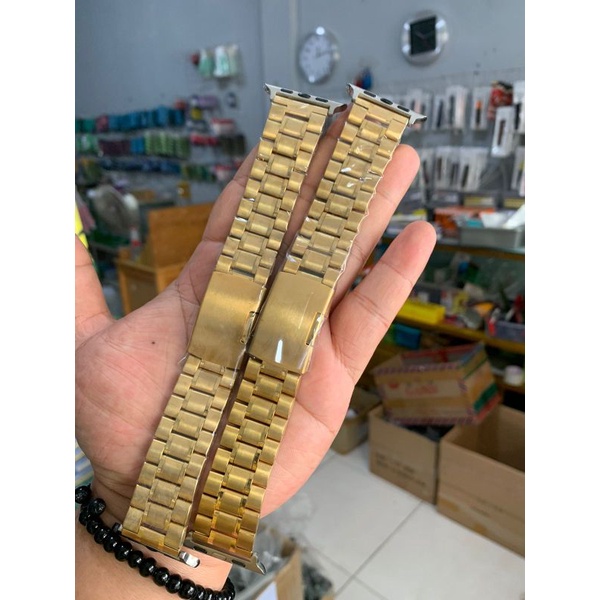 Strap Tali jam tangan Apple watch iwatch 42mm 44mm gold