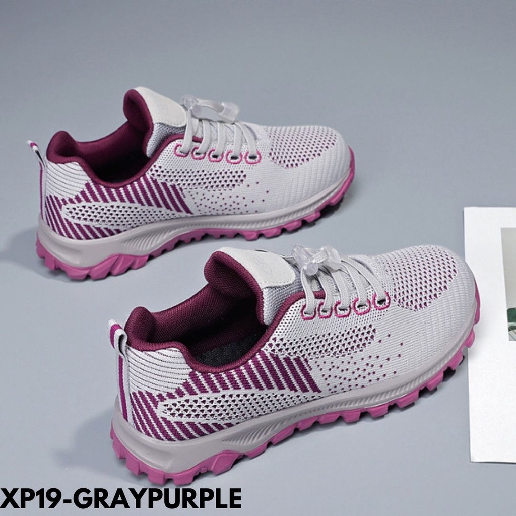 Gypsy - Active Dualtone Sepatu Couple Sneakers Runner Wanita Perempuan Cewek Slip On Import Comfy Wear Bahan Canvas XP19