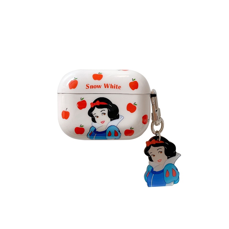 Case TPU Desain Snow White Dengan Gantungan Kunci Untuk Airpods 1 2 Pro