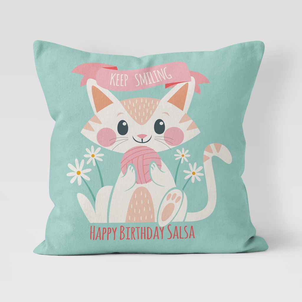 Bantal Custom Motif Kuning Cute