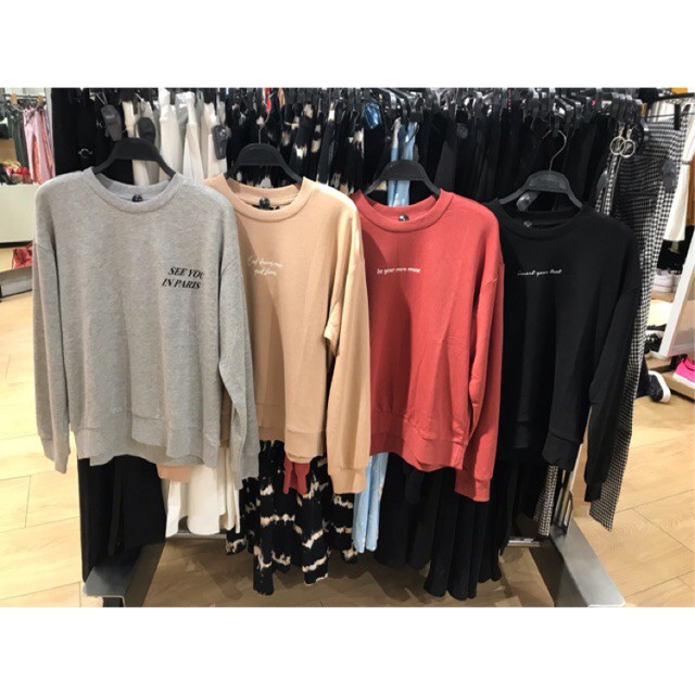 KOREA RAJUT LUCU HITAM BIRU LANGIT UNGU / Sweater cewek Bershka