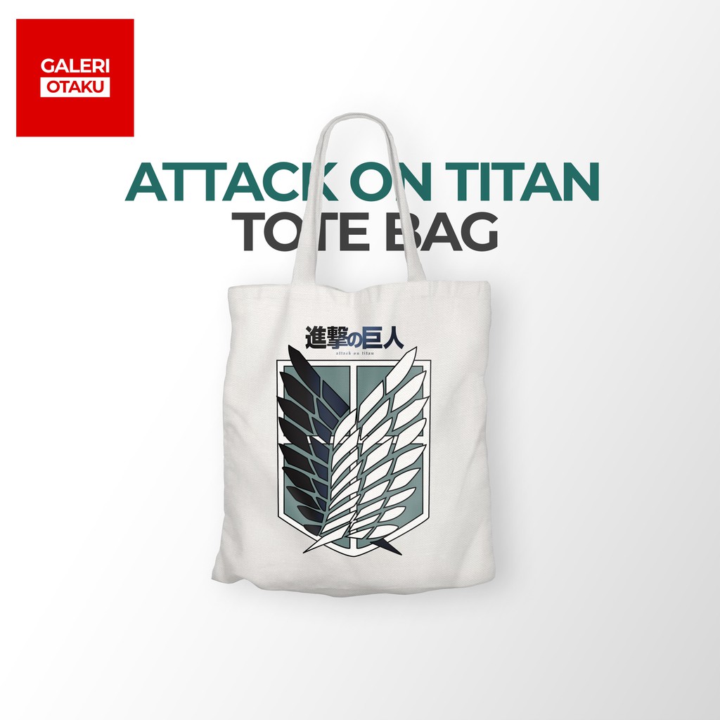 Galeri Otaku Totebag Kanvas Resleting Anime Attack On Titan Logo Sublime -  Kanvas Premium Grade A