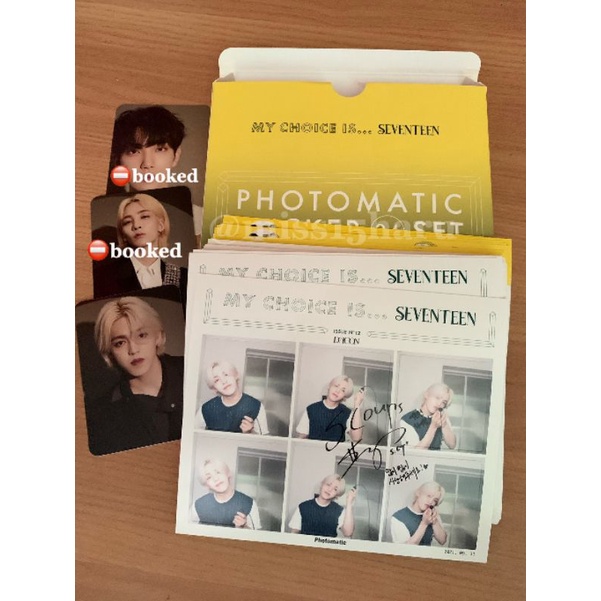 Seventeen Photomatic Sticker Dicon & Photocard (PC) 95 line