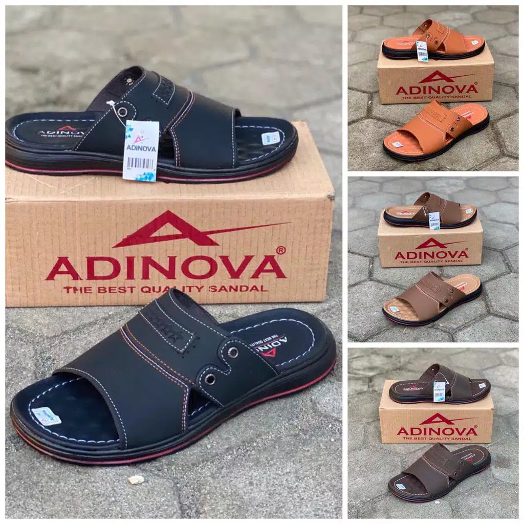 SANDAL ADINOVA AD-03 | SANDAL KULIT CASUAL PRIA ORIGINAL ADINOVA