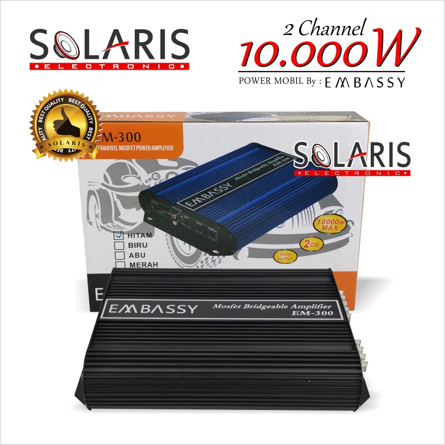 POWER MOBIL MURAH 10.000 Watt EMBASSY EM-300 2 Channel