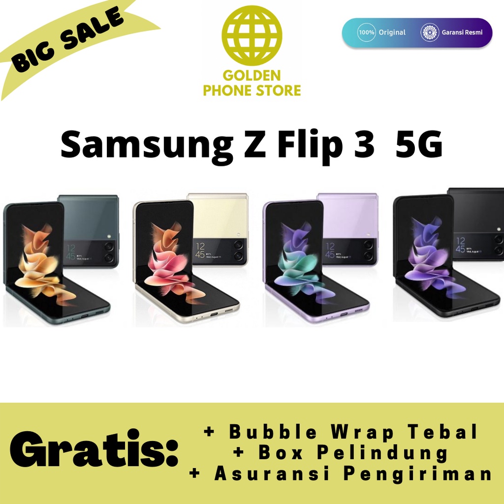 Samsung Galaxy Z Flip3 5G 8/256GB - Garansi Resmi SEIN