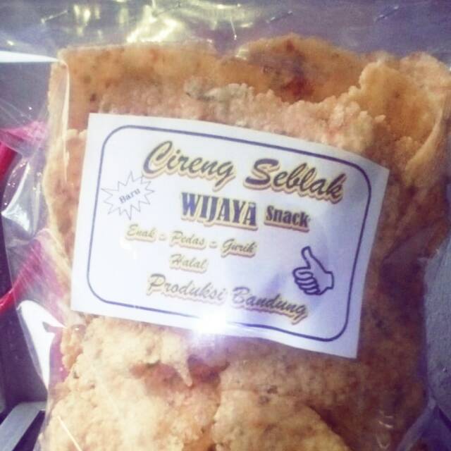 

Cemilan hits baru di bandung, Cireng seblak kering 250 gram