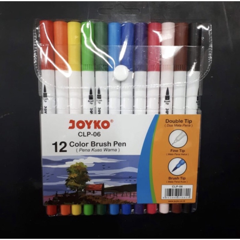 

Joyko 12 color brush pen