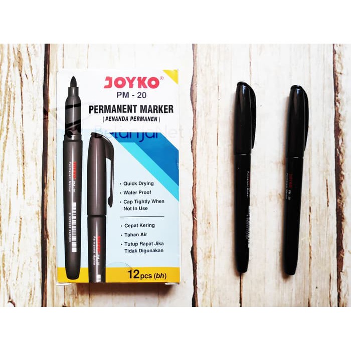 Permanent Marker / Spidol Permanen Joyko PM-20 [1 LUSIN]