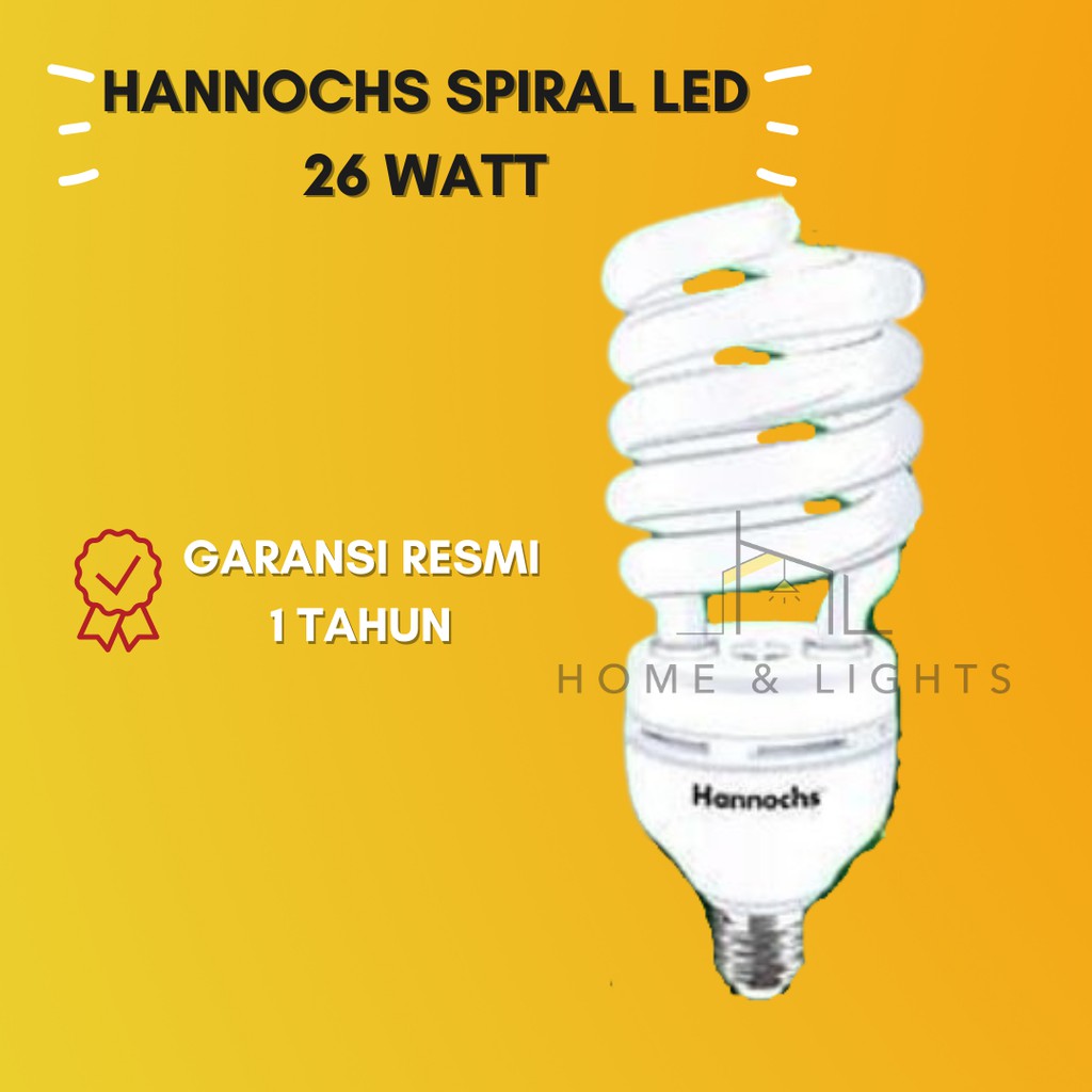 Lampu Hannochs Spiral 26 Watt