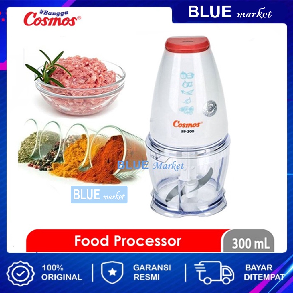 [ Cosmos ] Food Processor / Copper / Penggiling Bumbu &amp; Daging FP 300 - 300ml!