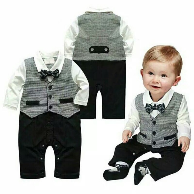 Baby boys jumpsuit romper newborn 0-1 tahun impor nablfashion import