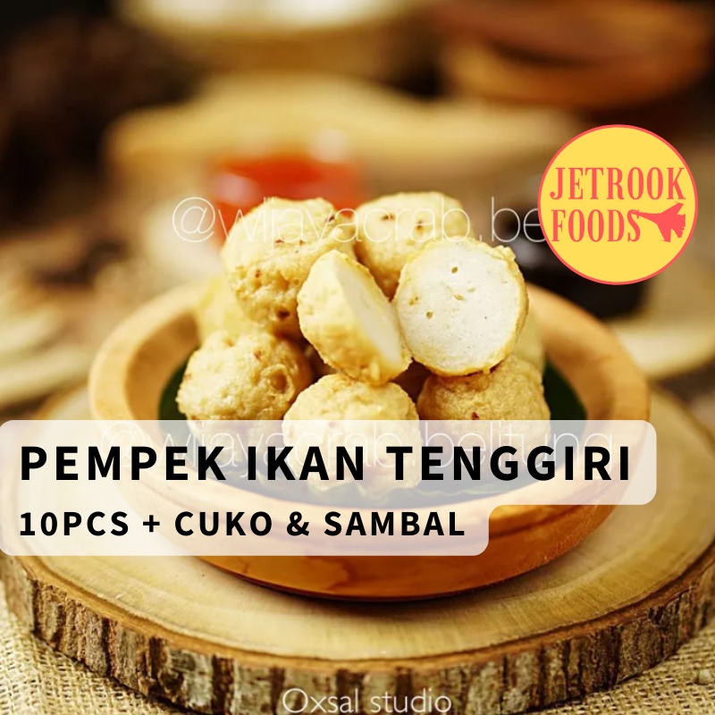 

Pempek Ikan Tenggiri 10pcs Halal - Termasuk Cuko dan Sambal Nikmat