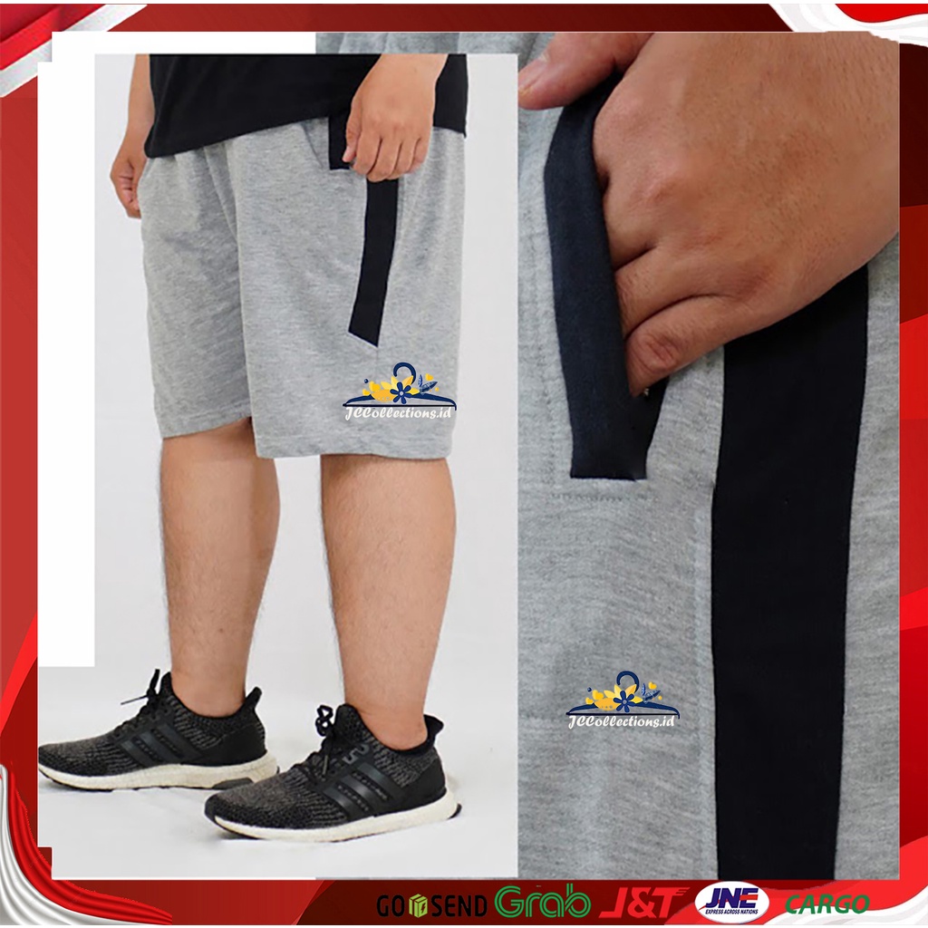 Celana Pendek Pria JUMBO Fashion Skott – Celana BIG SIZE Cowok 3XL Jogger Pants - JCCollections