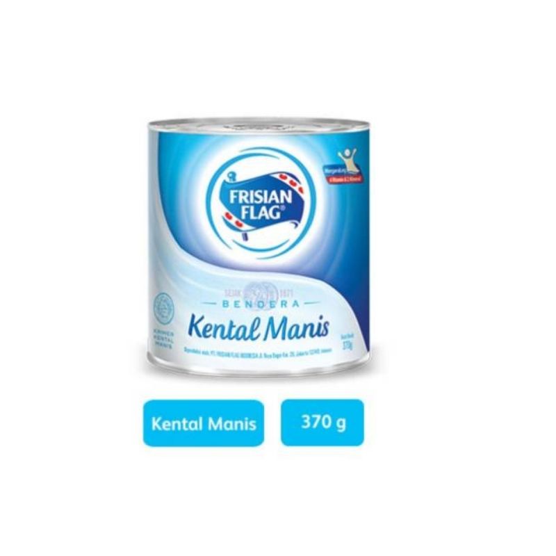 Frisian Flag Susu Kental Manis Bendera Kaleng Biru 370gr